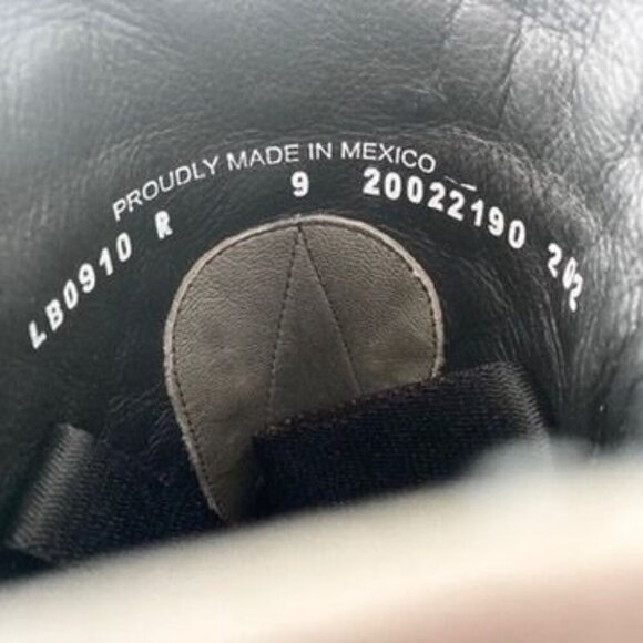 Lane Boots Women’s Gray Leather Canvas Mid-Calf Western Moto Style Zip Size 9 - Picture 9 of 11